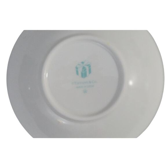 Tiffany Blue White Bow 3 Piece Bone China Set - Picture 9 of 9